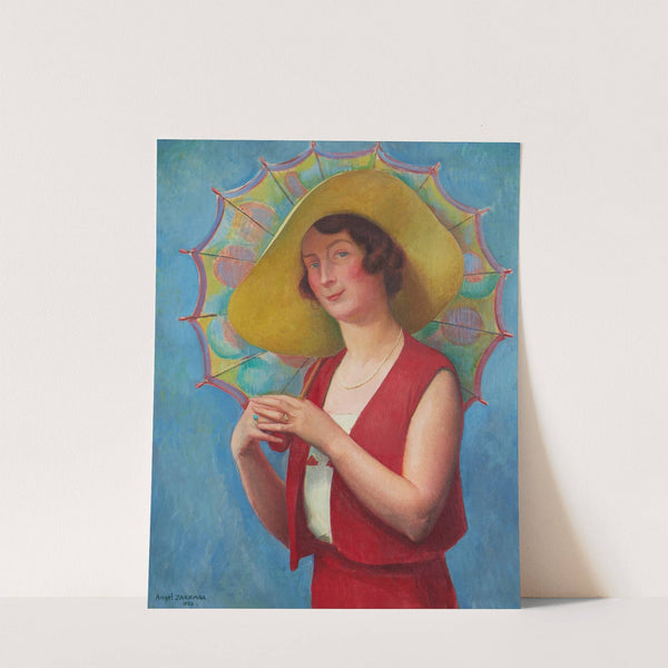 Jeune femme à l'ombrelle by Ángel Zárraga