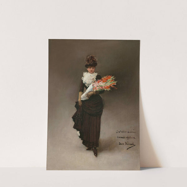 Jeune femme au bouquet de fleurs by Jean Béraud