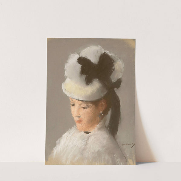 Jeune femme au chapeau blanc (1882) by Édouard Manet