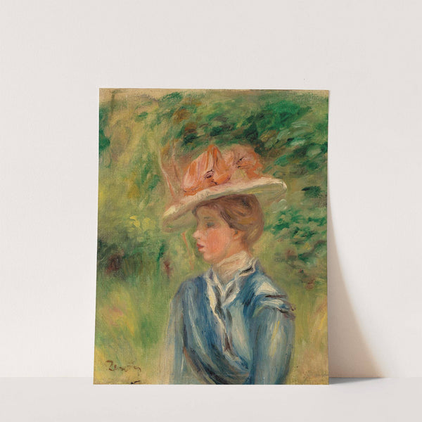Jeune femme au chapeau fleuri (1898-1905) by Pierre-Auguste Renoir