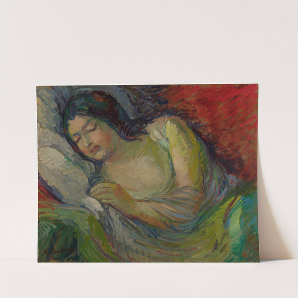Jeune Femme Brune Endormie by Nikolai Alexandrovich Tarkhov