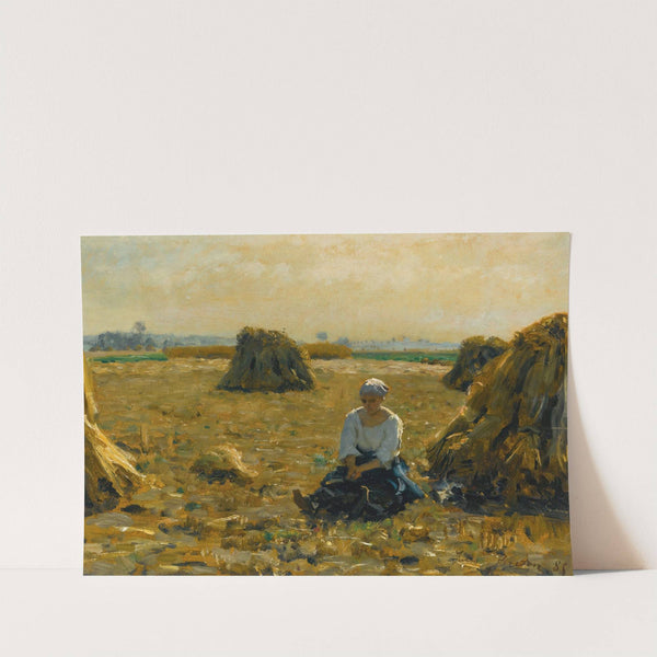 Jeune femme dans les champs (1885) by Jules Breton