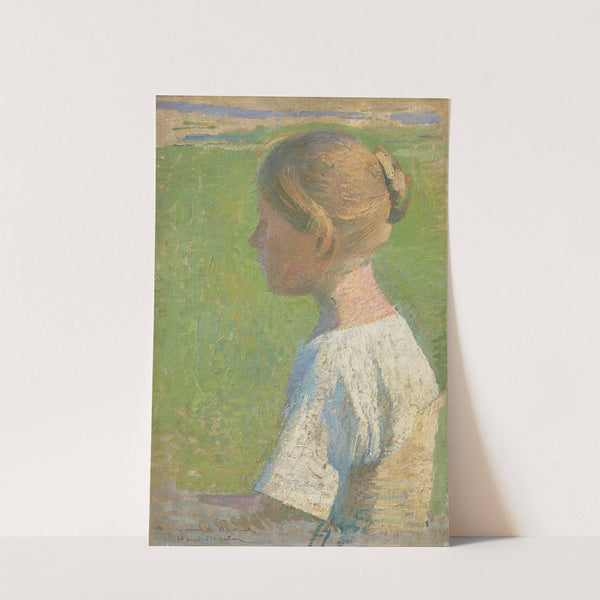 Jeune femme de profil (circa 1890) by Henri Martin