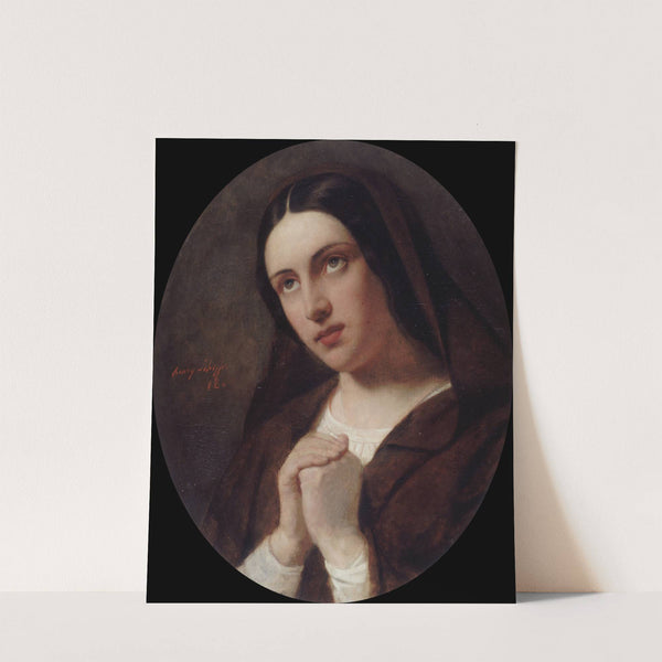 Jeune femme en prière by Hendrik Scheffer