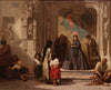 Jeune femme faisant la charité à l’entrée de la chapelle de l’hôpital San Sebastian à Cordoue