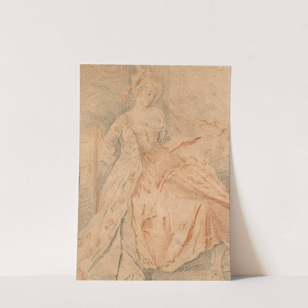 Jeune femme lisant by Jacques André Portail