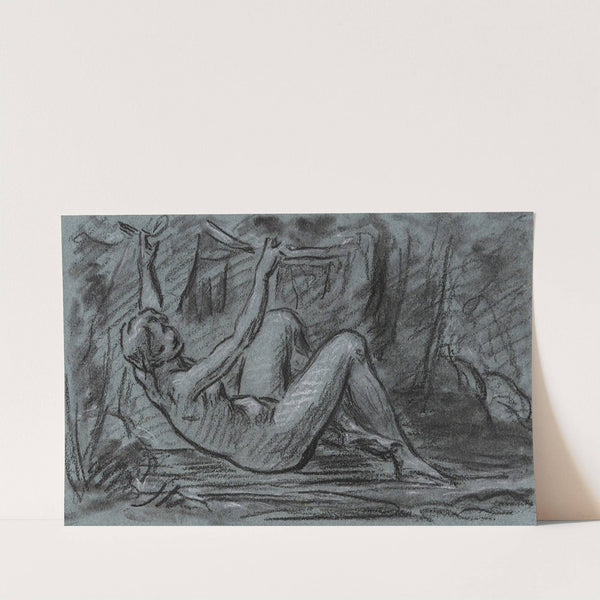 Jeune femme nue se relevant by Pierre-Paul Prud'hon