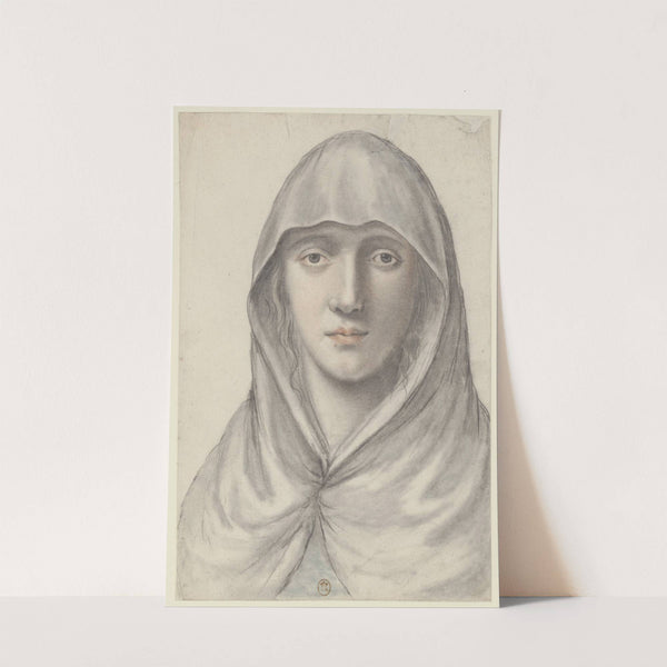 Jeune femme portant un voile, vue de face by Nicolas Lagneau