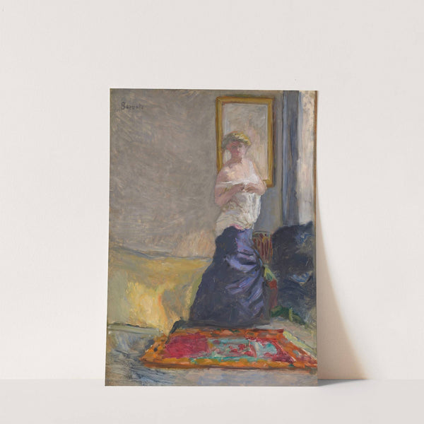 Jeune femme se déshabillant by Pierre Bonnard