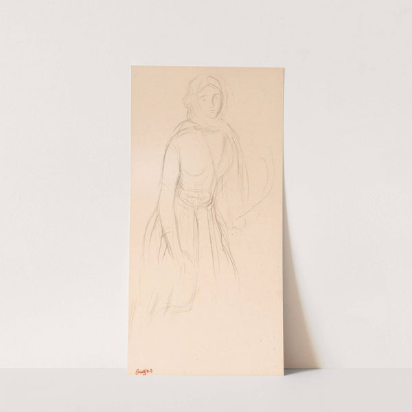 Jeune femme vue de face by Edgar Degas