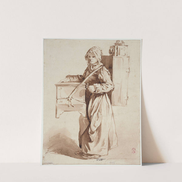 Jeune fille à la lanterne magique by Edmé Bouchardon