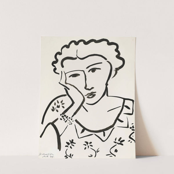 Jeune fille accoudée (1947) by Henri Matisse