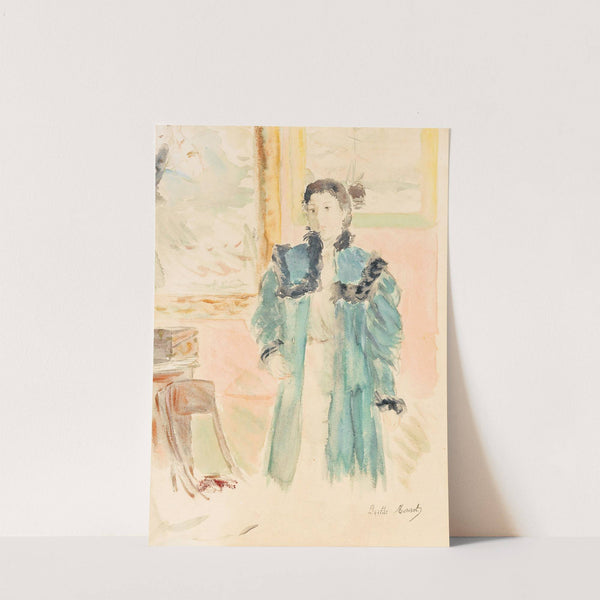 Jeune Fille Au Manteau Vert (Marthe) (1894) by Berthe Morisot