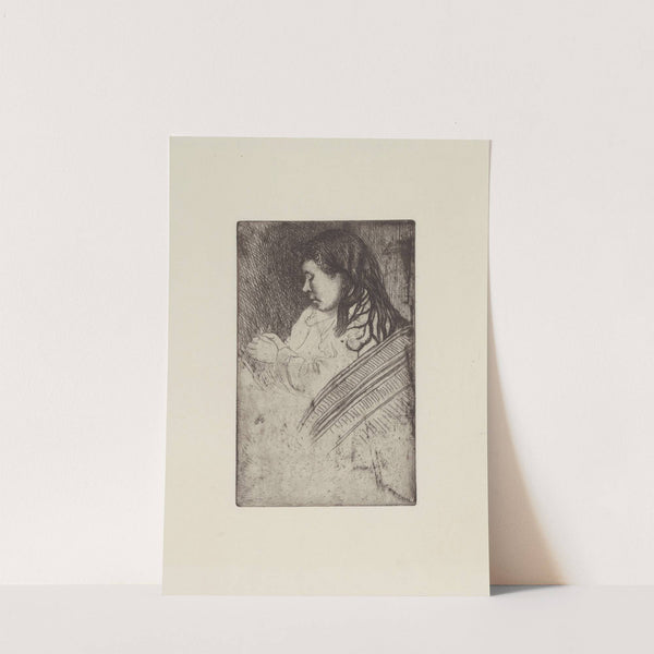 Jeune fille aux mains jointes (1889) by Félix Vallotton