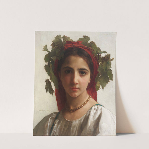 Jeune fille couronnée de pampres (1874) by William Bouguereau