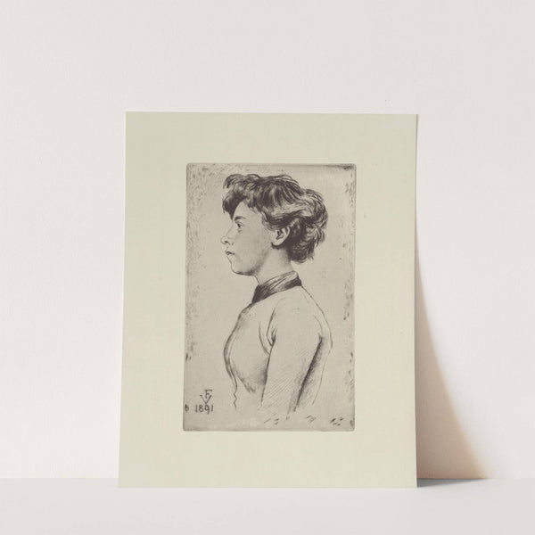 Jeune fille en buste (1891) by Félix Vallotton