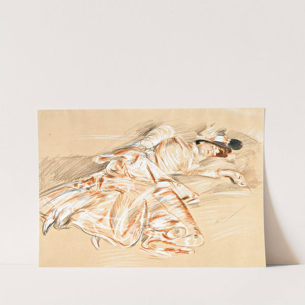 Jeune Fille Endormie by Paul César Helleu