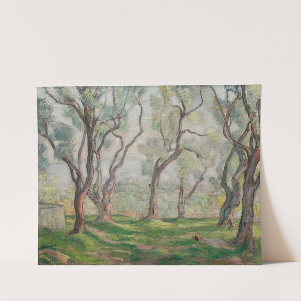 Jeune fille endormie sous les arbres by Henri Lebasque