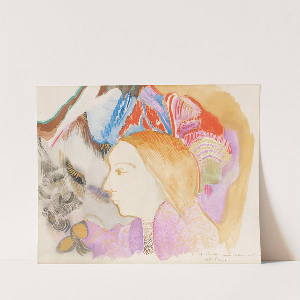 Jeune Fille Et Fleurs by Odilon Redon