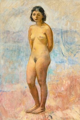 Jeune Fille Nue Debout