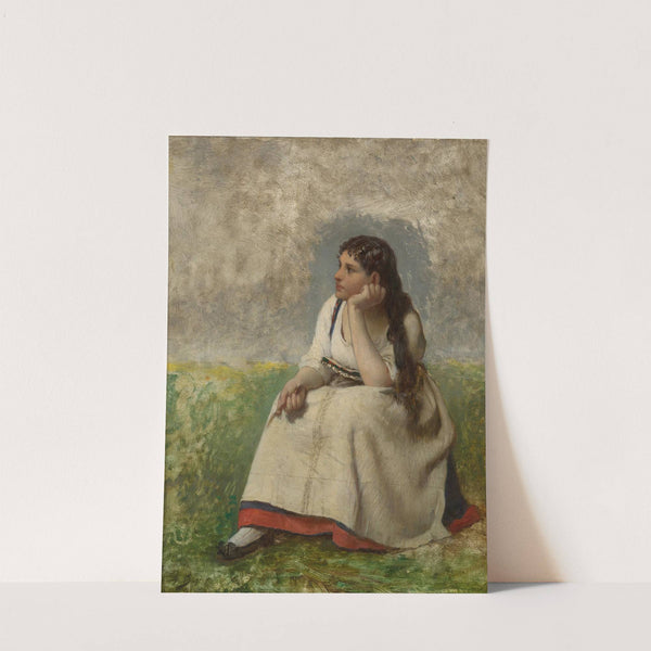 Jeune Fille Pensive by Jules Breton