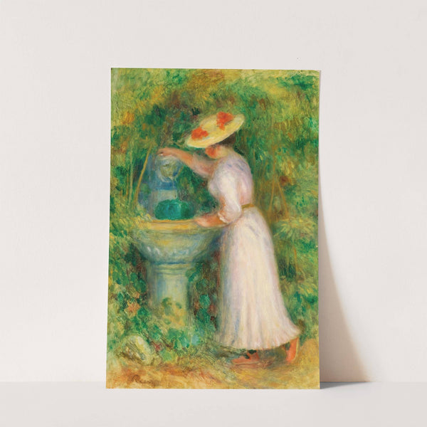 Jeune Fille Près D'une Fontaine by Pierre-Auguste Renoir