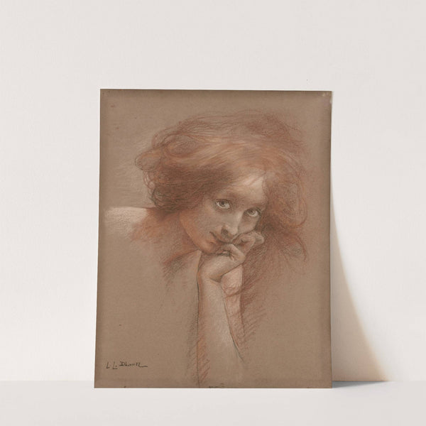 Jeune fille rousse by Lucien Lévy-Dhurmer