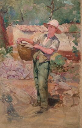 Jeune garçon au panier