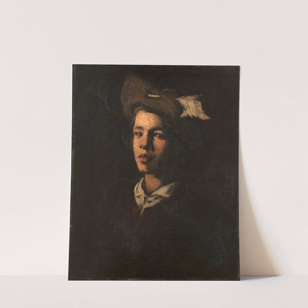Jeune homme au chapeau by Théodule Ribot