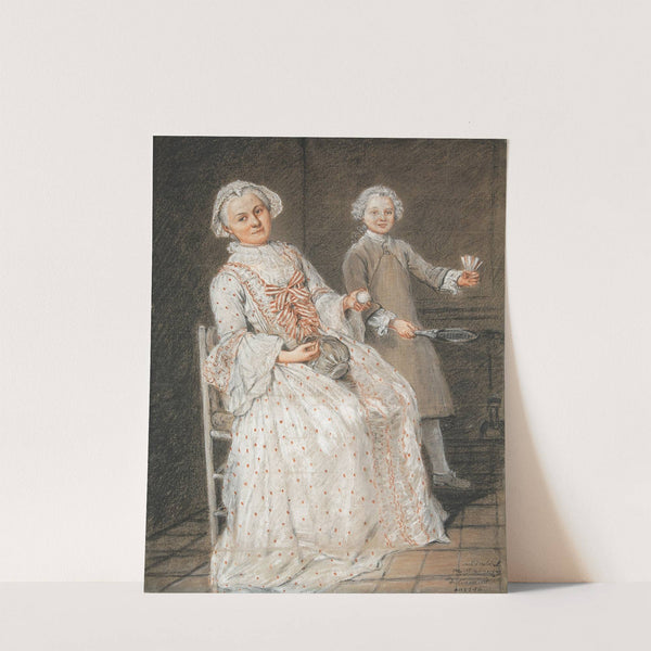 Jeune homme au volant et sa gouvernante (1796) by Antoine Lebel