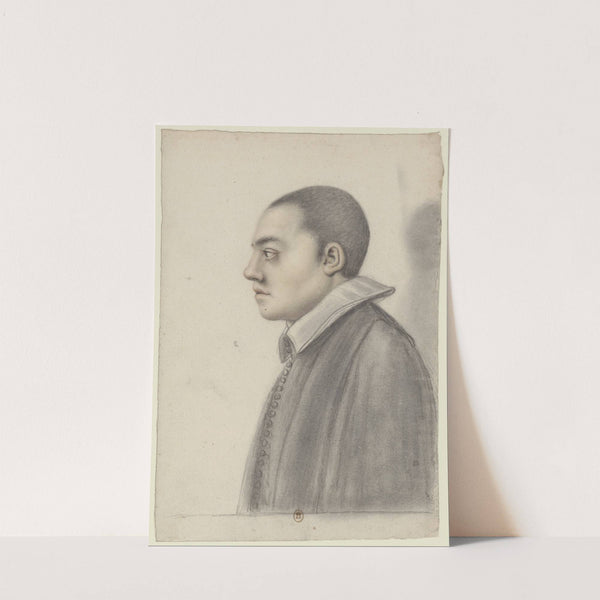 Jeune homme aux cheveux courts, de profil à gauche by Nicolas Lagneau