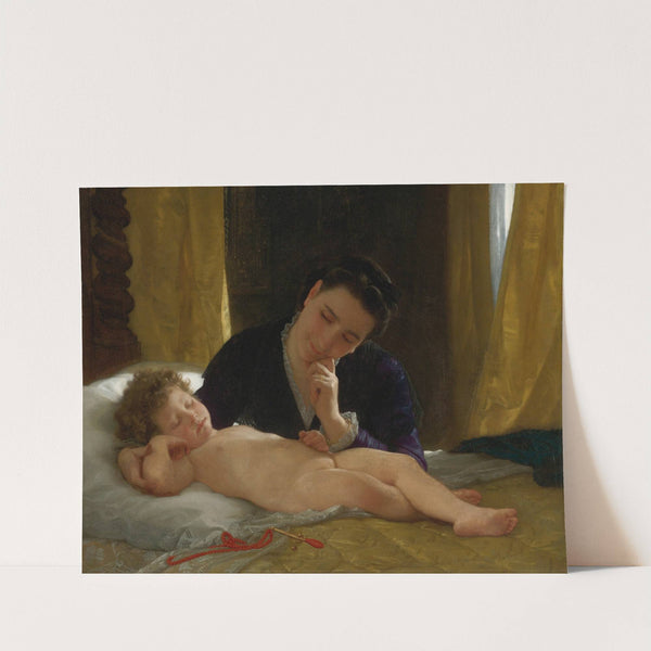 Jeune Mère Contemplant Son Enfant (1871) by William Bouguereau