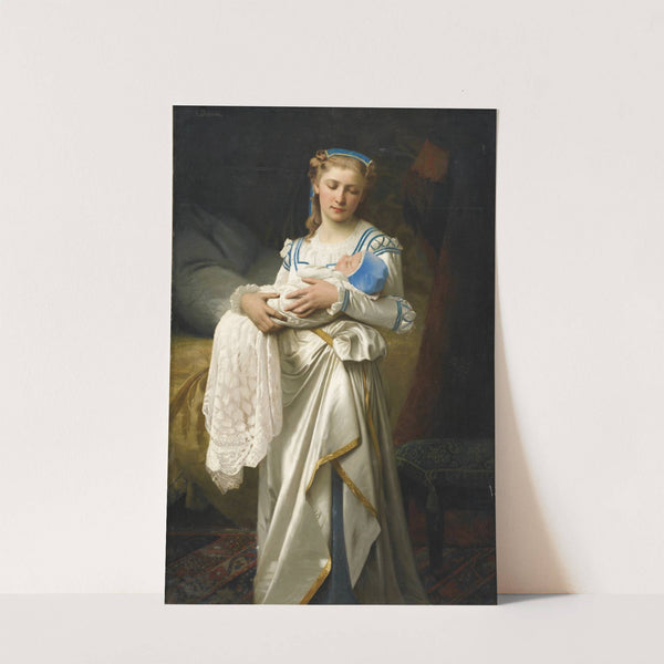 Jeune mère et son enfant by François Alfred Delobbe