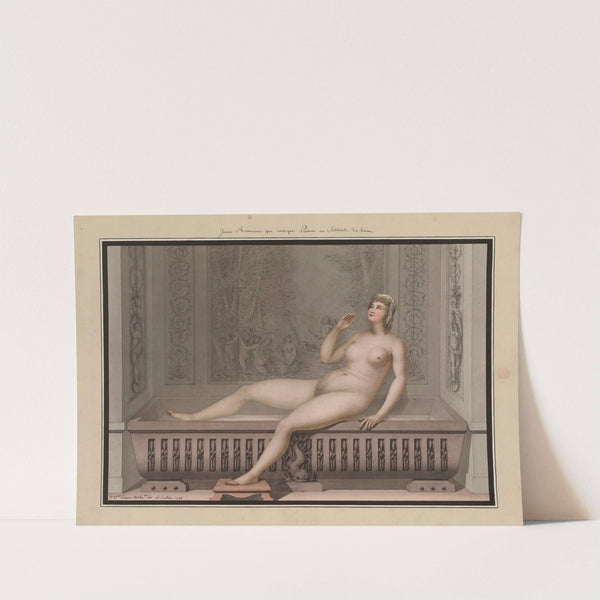 Jeune romaine qui invoque Préma en sortant du bain by Jean Jacques Lequeu
