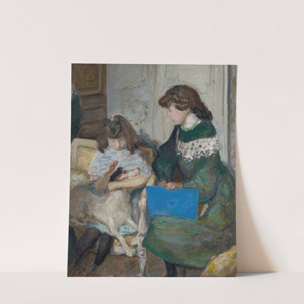 Jeunes filles au chien (Deux des filles d’Alexandre Natanson) (1910) by Pierre Bonnard