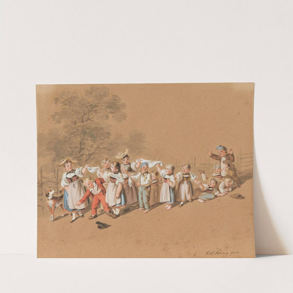 Jeux d’enfants bernois. La Polonaise by Franz Niklaus König