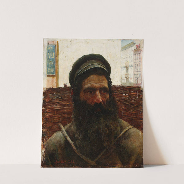 Jew with a basket by Józef Pankiewicz