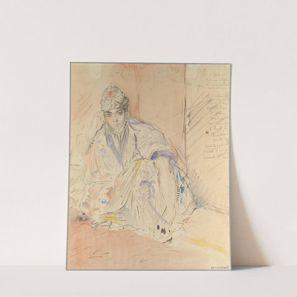 Jewish Woman of Algiers Seated on the Ground by Théodore Chassériau