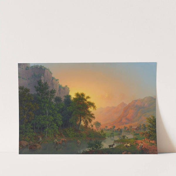 Jm Oberhaslithal Canton Bern by Johann Heinrich Bleuler the Younger