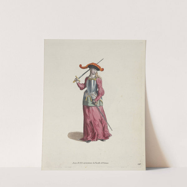 Joan of Ark, surnamed The Maid of Orleans. Jeanne D’Ark, surnommée la Pucelle d’Orleans. (1757-1772) by Charles Grignion