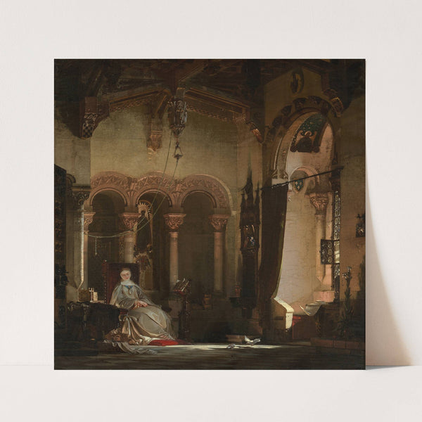 Joan of France as a nun in the convent at Bourges (1841) by August von Bayer