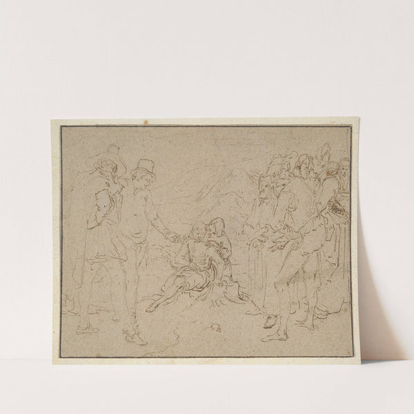 Job on a Dunghill, Tried by his Friends (ca. 1610) by Jacob de Gheyn II
