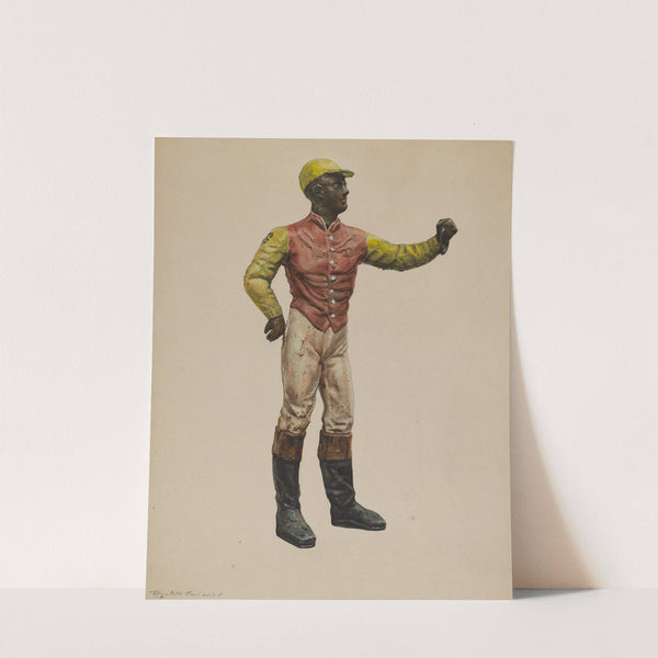 Jockey Hitching Post by Elizabeth Fairchild