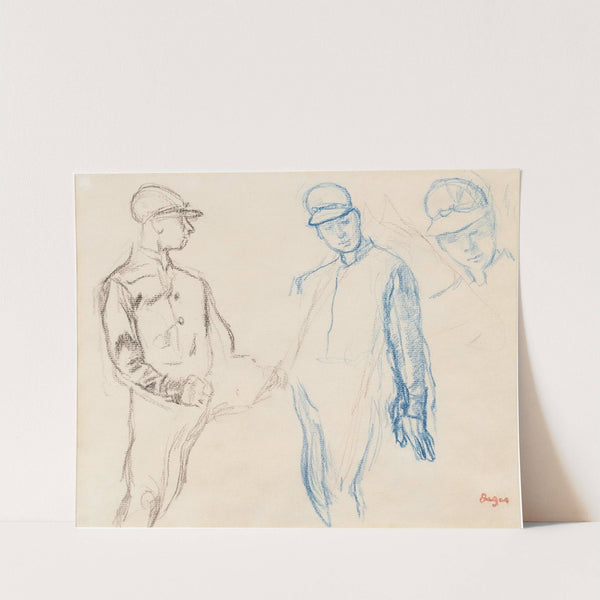 Jockeys (circa 1887-1889) by Edgar Degas