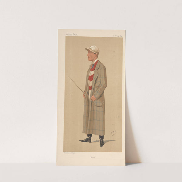 Jockeys; ‘Morny’, H. Mornington Cannon, October 24, 1891 (1891) by Leslie Matthew Ward