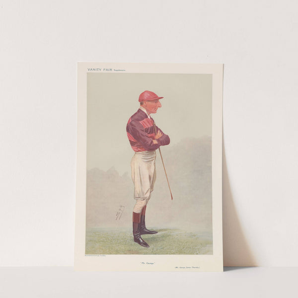 Jockeys; ‘Mr. George’, Mr. George James Thursby, December 18, 1907 (1907) by Leslie Matthew Ward