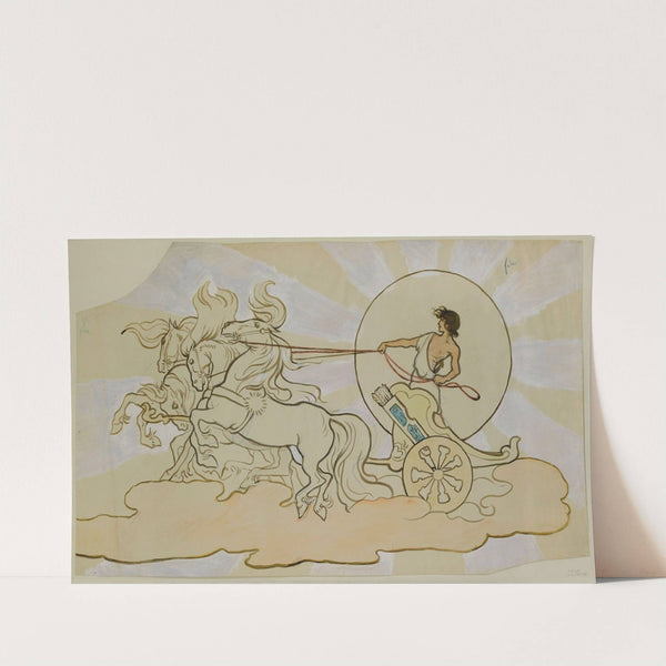 Joël Sur Son Char ; Tableau De La Pièce Le Rêve De Joël by Lucien Marie François Métivet