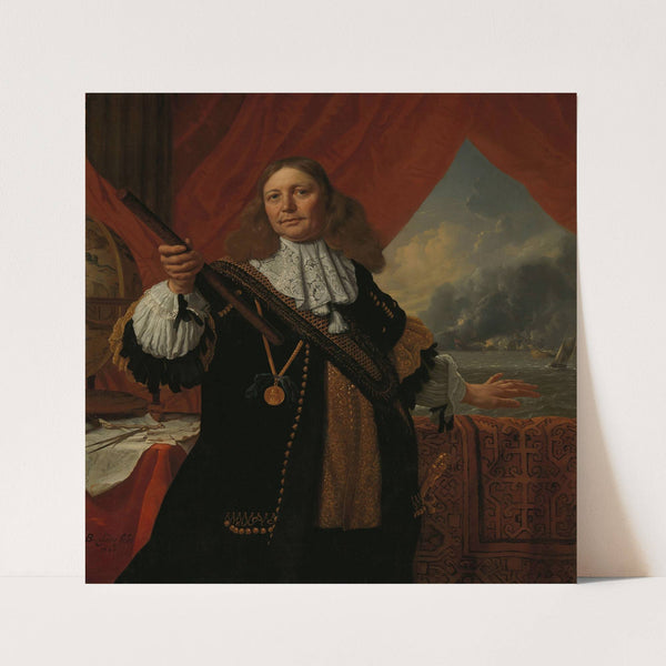 Johan de Liefde (ca. 1619-73), Vice-Admiral (1668) by Bartholomeus van der Helst