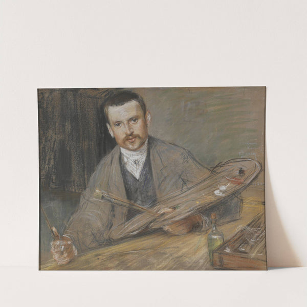 Johan Kindborg, 1861-1907, artist, married to wood engraver Emy Edman by Richard Bergh