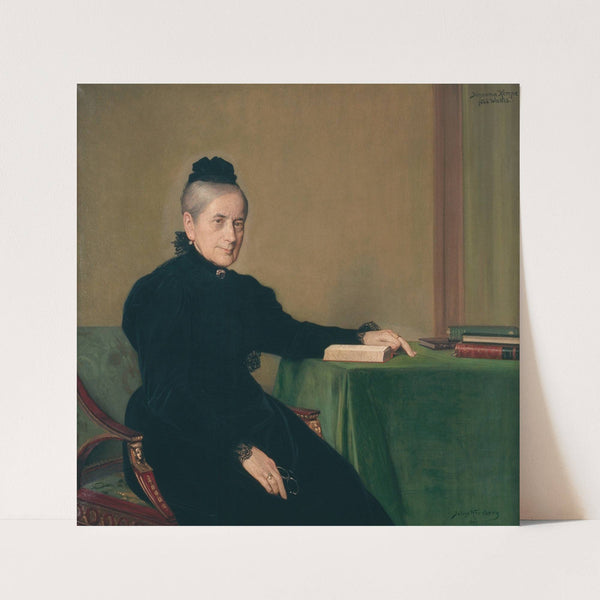 Johanna Kempe, född Wallis (1818-1909) (1897) by Julius Kronberg